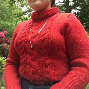 Long neck sweater